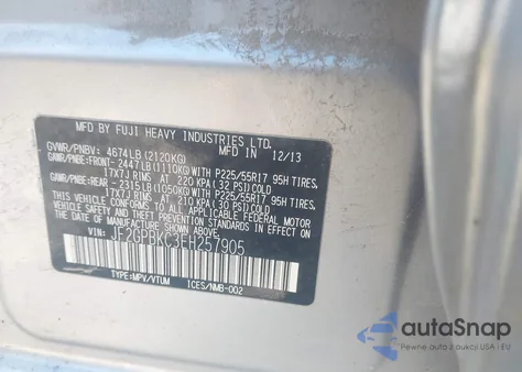 2014 Subaru Xv Crosstrek Hybrid 2.0I Touring from USA, damaged, VIN JF2GPBKC3EH257905
